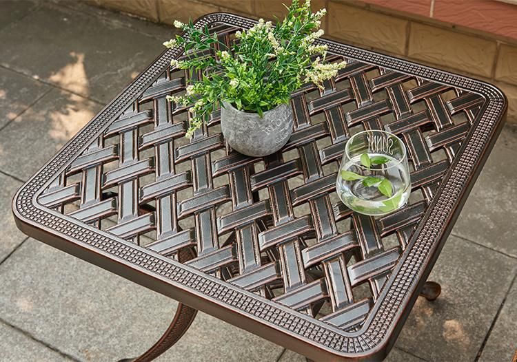 Metal Furniture Sets Outdoor Table Portable Dining Patio Furniture Set Table