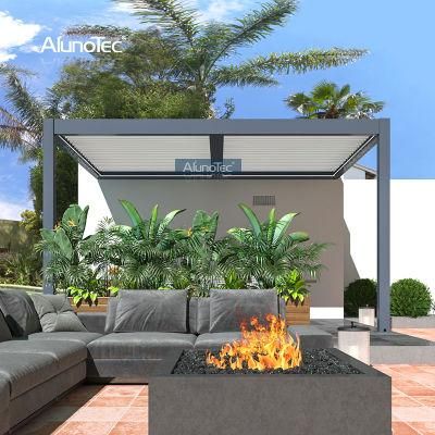 Modern Customized Outdoor Awning Remote Electric Party Tent Sustainable Durable Pergola with Garden Furniture