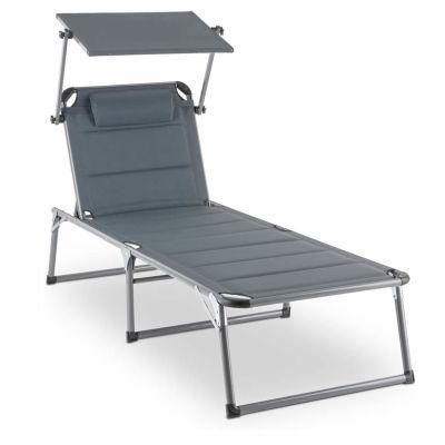 Leisure Chaise Bed Outdoor Sun Beach Aluminum Lounge Chair