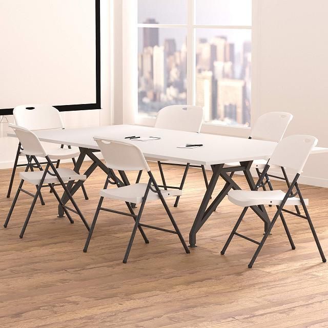 Cheap Price 6-Pack Metal Frame Plastic Folding Event Chair