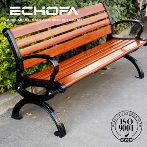 Outdoor Park Aluminum Bench with Back/Leg Cast Iron Chair