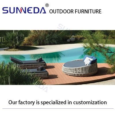 Simple Style Newest Hote Comfortable Cushion Lounger Outdoor Furniture Set