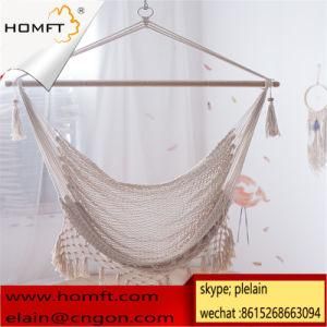 Cotton Rope Bohemian Swing Chair Balcony Net Woven White Swing Chair