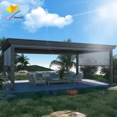 Heavy Duty Easy Installation Motorized Aluminum Louver Roof Pergola for Backyard