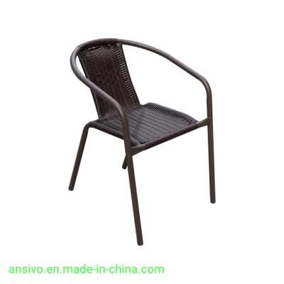 Nordic Minimalist Rattan Chair Outdoor Patio Leisure Furniture Outside Chair