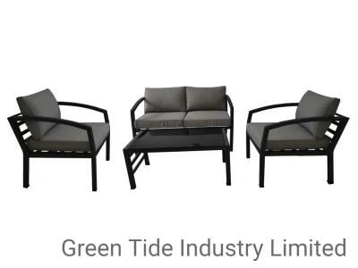 Outdoor Garden Patio Steel 4PCS Furniture Sofa Set