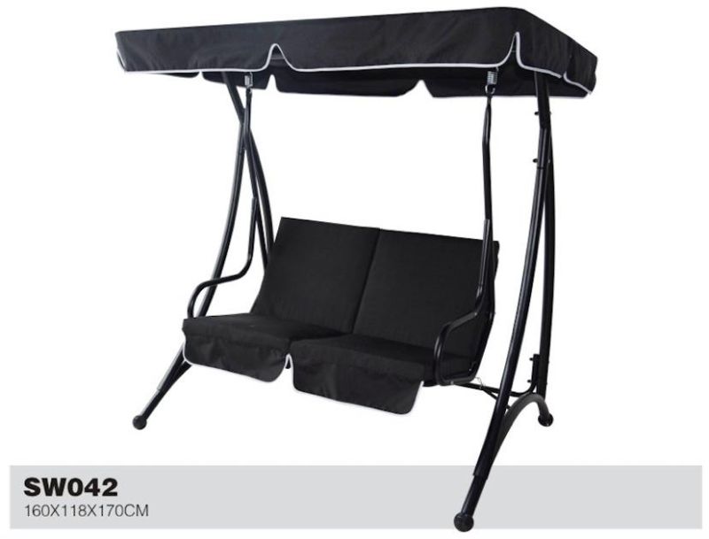 Double Seat Swing Chair with Polyester Canopy