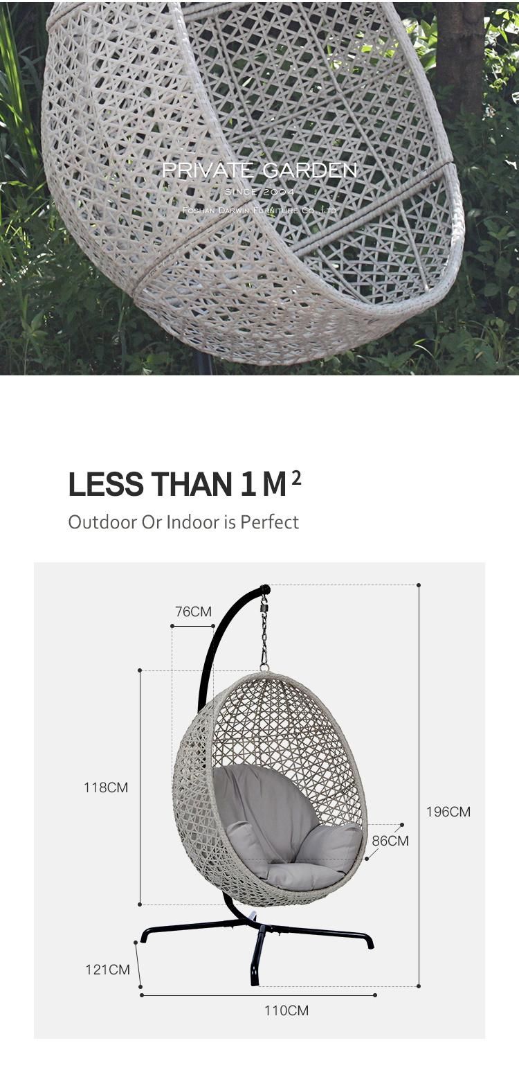 Cane Basket Rattan Hammock Kd Design Balcony Garden Egg Outdoor Hang Swing Chair