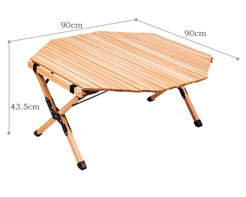 Solid Wood Outdoor Wine Table Picnic Table Beach Table for Camping China Wholesale Home Dining Decoration Furniture Wedding Living Room Picnic Folding Table