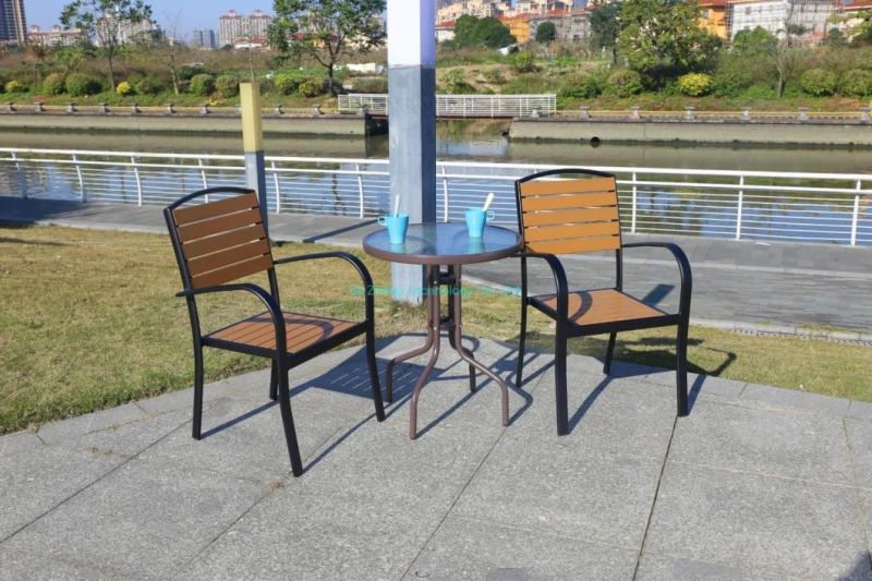 Commercial Home Balcony Leisure Funky Outdoor Wooden Cafe Chair Restaurant Chairs Set