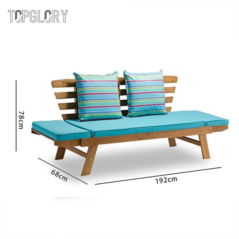 Good Quality Hot Sale Modern Garden Outdoor Furniture Wooden Sofa