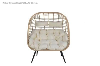 Anhui High Quality Outdoor Rattan Swing Egg Wicker Double Chair