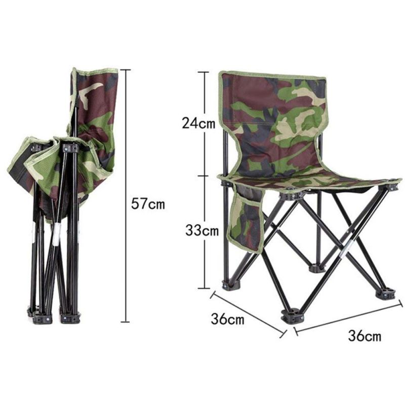 Mini Portable Camo Folding Stool, Camping Stool, Outdoor Folding Chair for BBQ, Fishing, Travel, Hiking, Garden, Beach