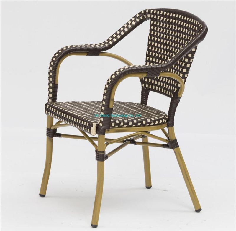 Manufacturer Hot Sale Rattan Wicker Furniture Supplier Aluminum Leisure Living Room Chair Garden Patio Restaurant Dinner Set