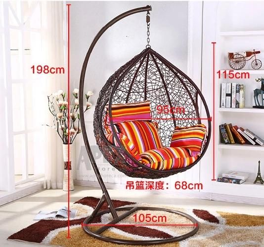 Outdoor Modern Rattan Wicker Garden Custom Hammock Swing