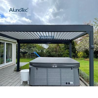 Swimming Pool Waterproof Electric Louver Roof Kits Patio Cover Outdoor Aluminum Pergolas Gazebo Garden Awning Carport Canopy Pergola Aluminium