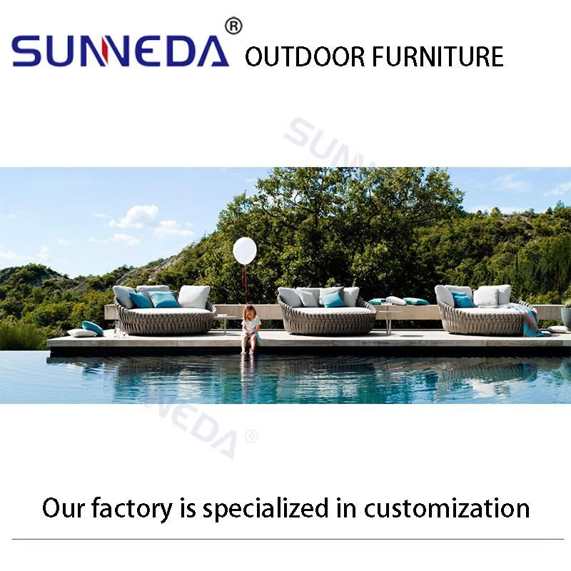 Home Comfort Soft High End Round Big Sun Bed