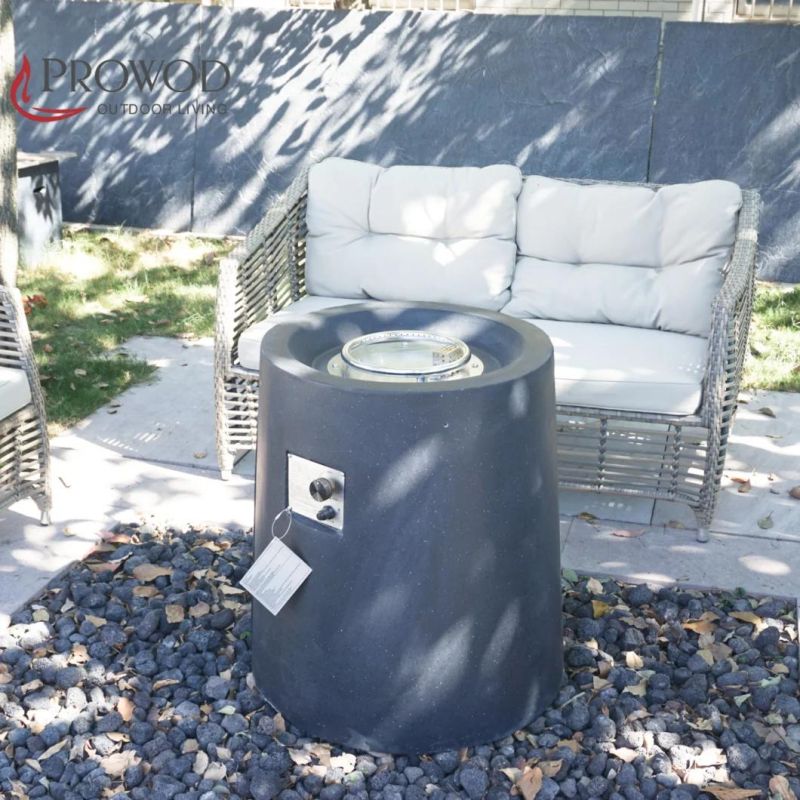 Vashti Column Outdoor Heating Patio Bar Table Concrete