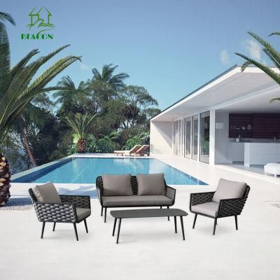Outdoor Aluminum Beach Fabric Cushion Wholesale Modern Sofa Set