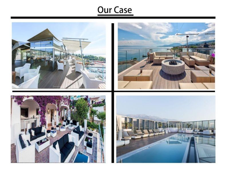 Rattan Aluminum Outdoor Garden Furniture / Outdoor Table & Chair Set