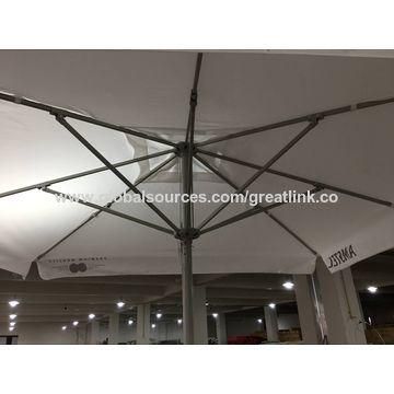 OEM Outdoor Garden Beach Promotional Patio Umbrella Round Aluminum Parasol
