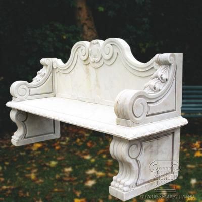 Natural Marble Bench for Garden Decoration