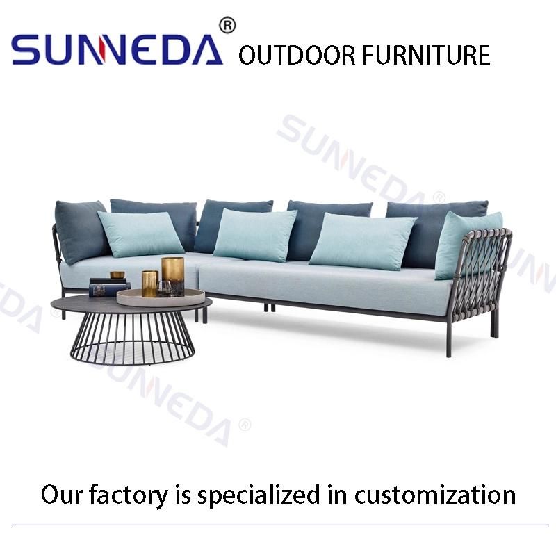 Leisure Outdoor Aluminum Tube Frame UV Full Set Upholstery Furniture