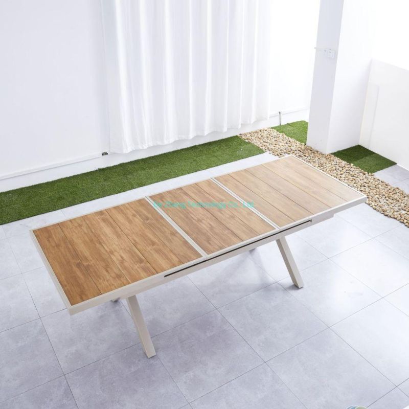 Fashionable X Legs Home Furniture Rectangle Table Extendable Table Top High Aluminum Garden Table