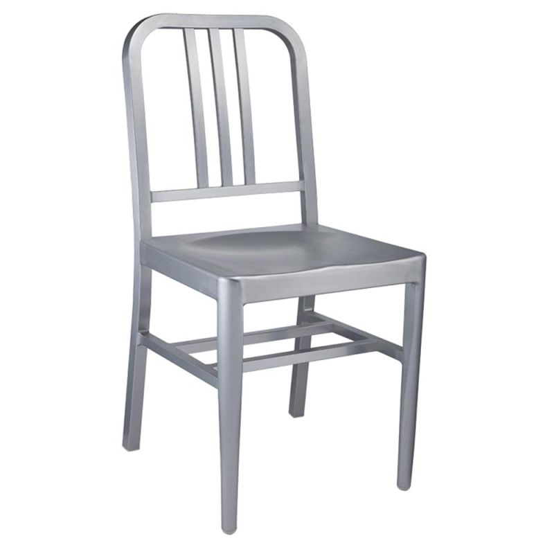 Popular Navy Aluminum Footrest High Bar Chair (SP-OC622)