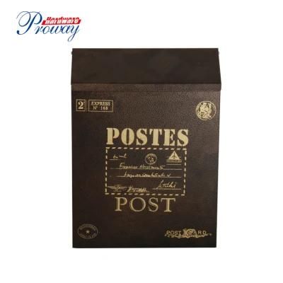 Mailboxes Townhouse Small Capacity Galvanized Steel Black, Wall-Mount Mailbox