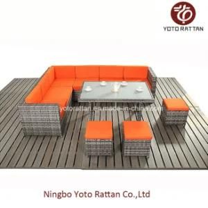 Steel Table Corner Sofa Set 903 Orange