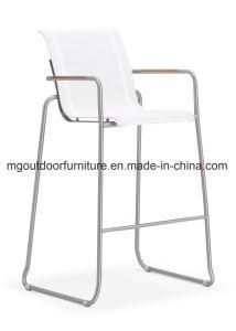 Outdoor Patio Furniture /Sling Mesh Bar Chairs with Armrest