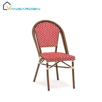 Hot Sale Weather Proof Outdoor French Rattan Bistro Chair