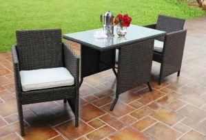 Outdoor Rattan Furniture Garden Patio Leisure Two-People Dining Chair