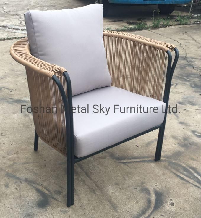 Outdoor Hotel Restaurant Villa Patio Garden Wicker Rattan Aluminum Sofa