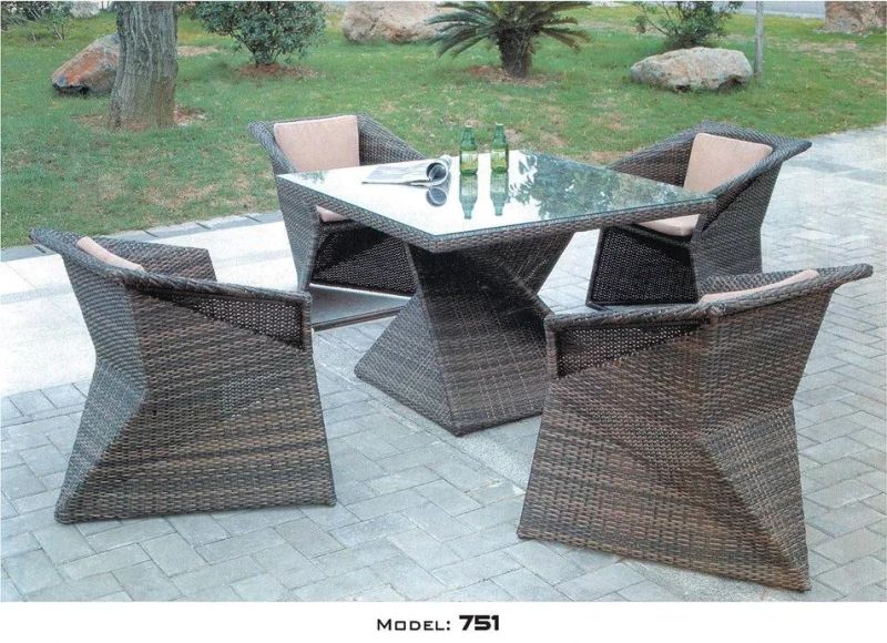 Wholesale Outdoor Furniture Wicker Wood Garden Desk Chair Furniture Sets