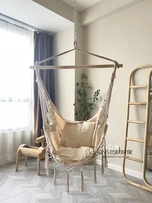 Cradle Cotton Rope Knitting Hanging Chair Bohemian Hanging Basket