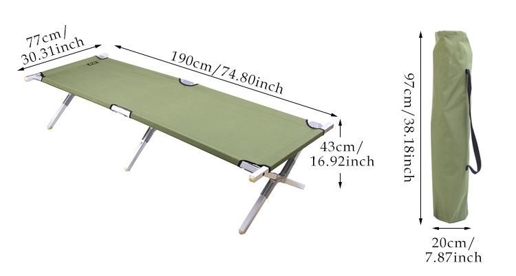 New Portable Outdoors Military Folding Garden Bed Camping Bed