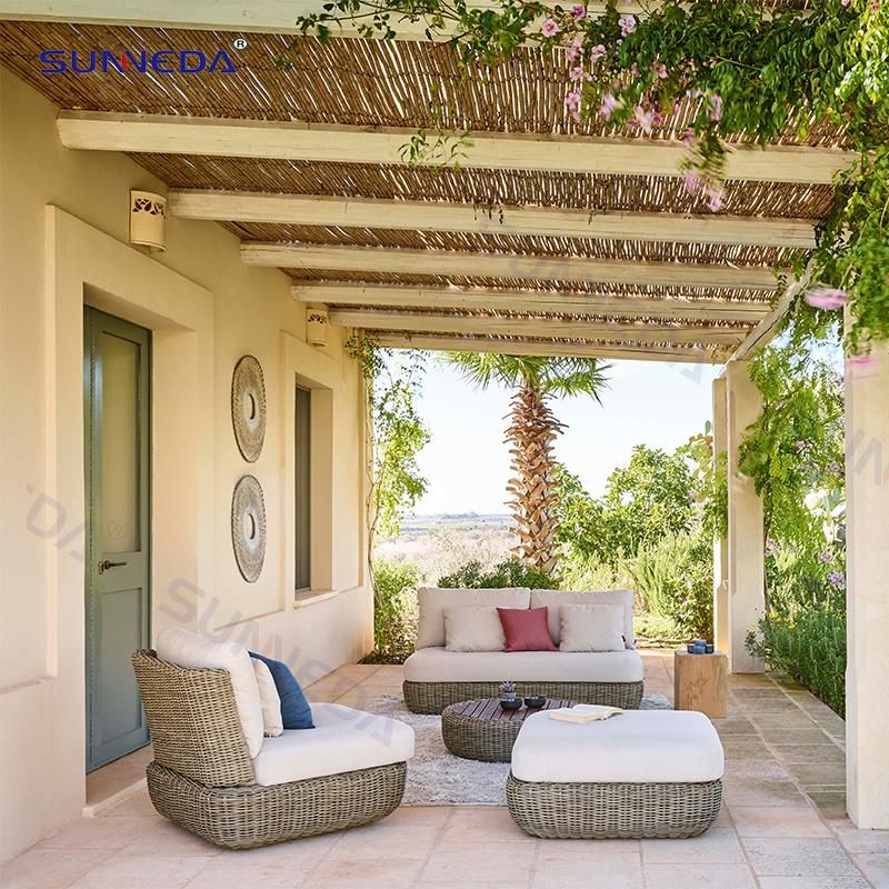 Courtyard Leisure Rattan Sofa Garden Furniture