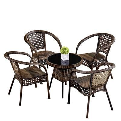 Factory Outdoor New Design Dining Stackable Swing Rattan Chair