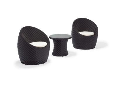 Brown Color Double Rattan Garden Outdoor Furniture Sofa