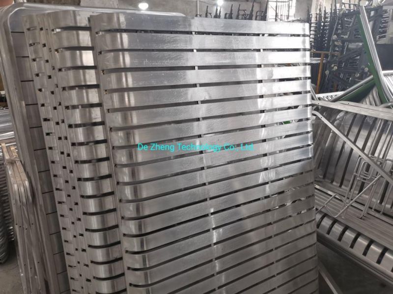 Modern Commercial Furniture Bar Counter Dining Table Aluminum Slats Bar Height Table