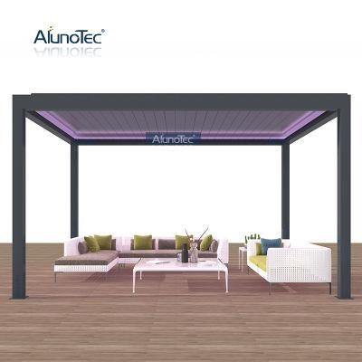 Opening Closing Aluminium Garden Outdoor Beach Electric Pergola Carport Arched Louvered Roof