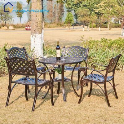 High Quality Die Casting Aluminum Housing Products with Round Table and 4 Detachable Chair