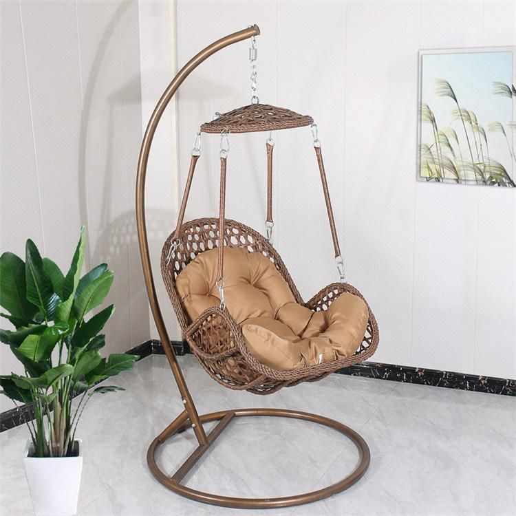 Wholesale Garden Home Wicker Hanging Rattan Outdoor Round Swing Chair