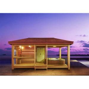 Mexda Large Outdoor Wooden Waterproof Red Cedar Sauna Room SPA Gazebo Ws-Lt06