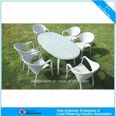 Restaurant Rattan Furniture Outdoor Garden Wicker Table and Chair