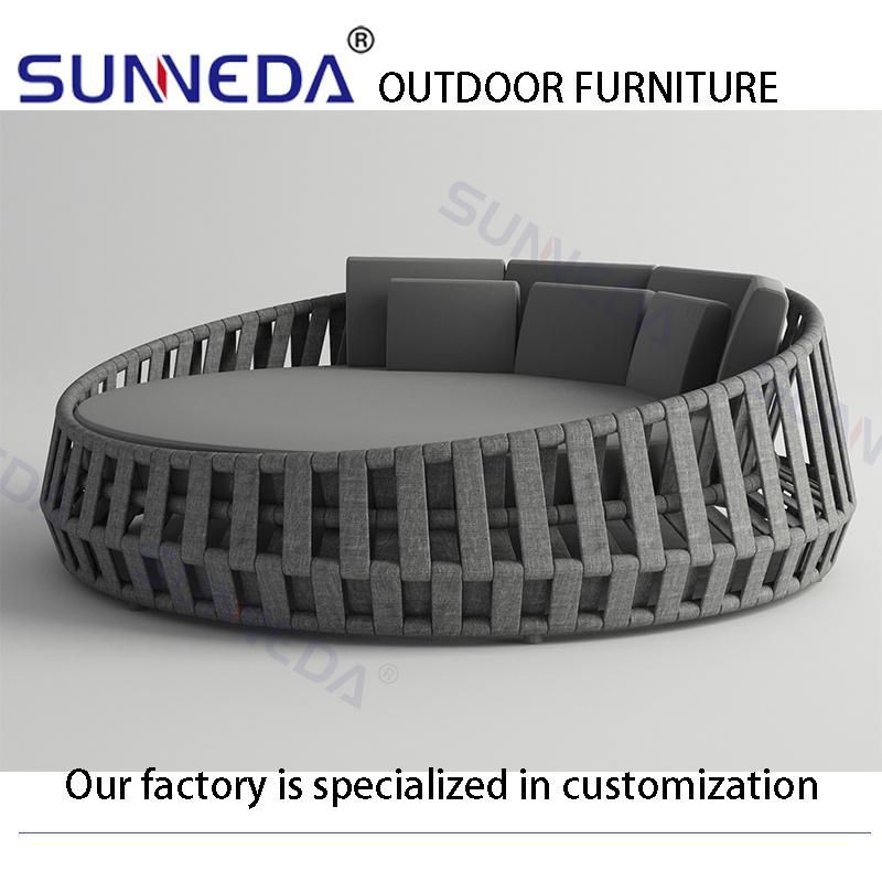 Simple Style Newest Hote Comfortable Cushion Lounger Outdoor Furniture Set