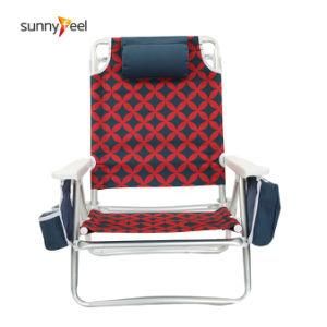 Low Beach Chair with Cooler Bag and Double Cup Holder
