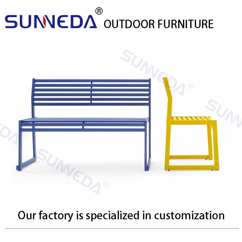 High Quality Outdoor Anti-UV Eco Street Garden Park Bench Chair